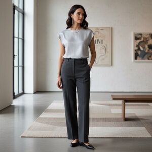 Silver Satin top, Elevate your style business chick, elegant or casual